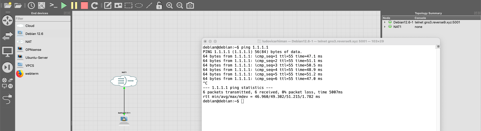 Capture d'écran du dépôt GitLab du projet